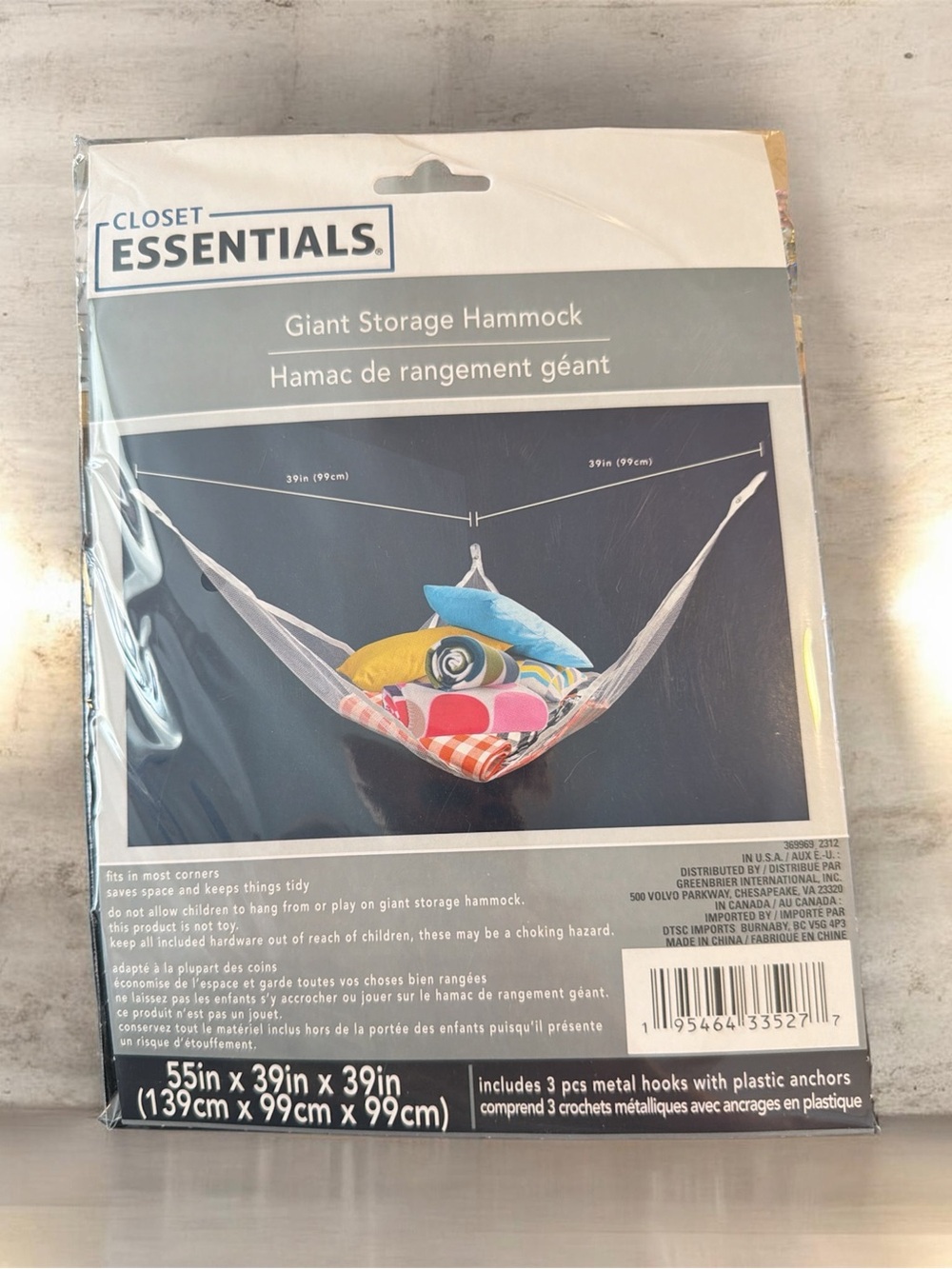 Giant Storage Hammock - White